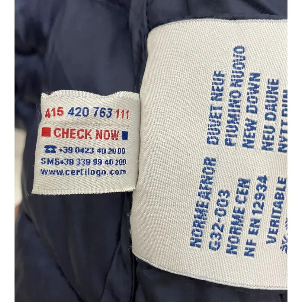 Moncler Down Vest Navy Blue Kid's Size 8/128